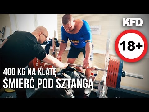 ☠ 400kg na klatę. Prawie zginął pod sztangą [film 18+] - KFD