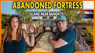 ISLAND FORT ADVENTURE | Bangkok Day Trip to Samut Prakan (Amazing Local Food & 6 BAHT Ferry!) 🇹🇭