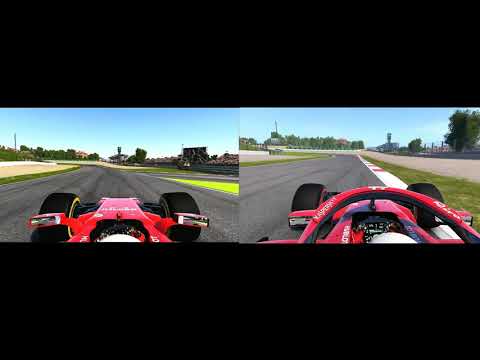 F1 2017 vs F1 2018 | Ferrari SF70H vs SF71H in Spain, Barcelona | Compare Lap