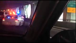 1 injured after car overturns on Verrazano Bridge