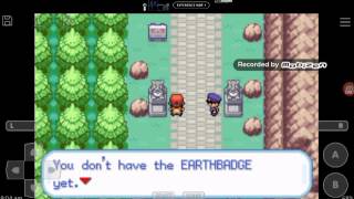 How to get the earthbadge in pokemon fire red