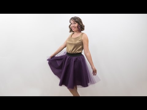 How to Sew a Tulle Skirt - Pattern and Assembly