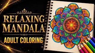 Relaxing Mandala Coloring | Beautiful Adult Coloring Book for Stress Relief