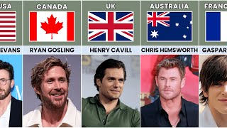 Most Handsome Actor From Different Countries