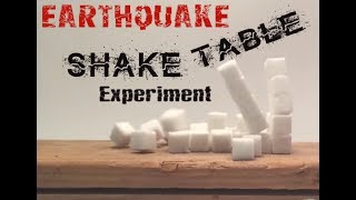 Earthquake Shake Table Experiment (build a shake table /earthquake engineering)