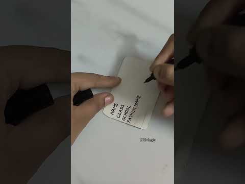 Temporary ID Card for New Student 💯 / School ID Card Making / Subscribe/URMagic/ Shorts