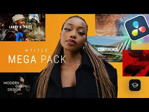 Create impressive titles in DaVinci Resolve — mTitle Mega Pack Overview— MotionVFX