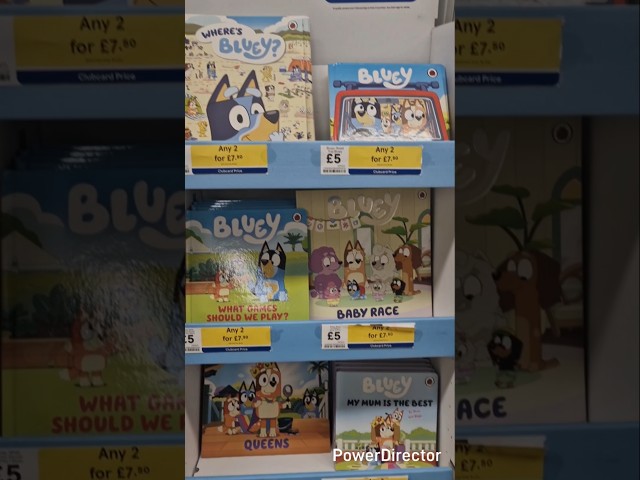 Vídeo relacionado con Bluey Diverti-Libros - Libro infantil de cuentos, 10 figuras, 1 alfombra de juego