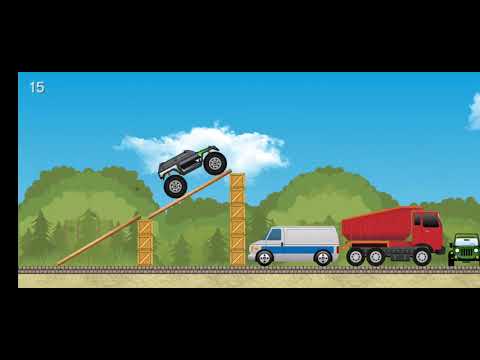 Monster Truck Racing Hill Game