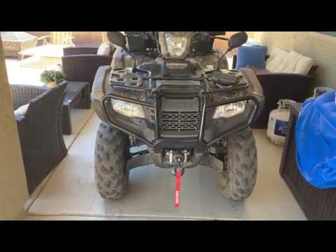 Part one , How to install winch Honda Foreman/Rancher/Rubicon , watch part2 on electrical