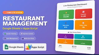 Built a Complete Restaurant Management Dashboard with Google Sheets & Apps Script v2 | D22
