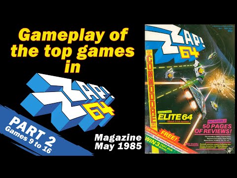 Gameplay of the top games in Zzap!64 -magazine, May 1985 Part 2
