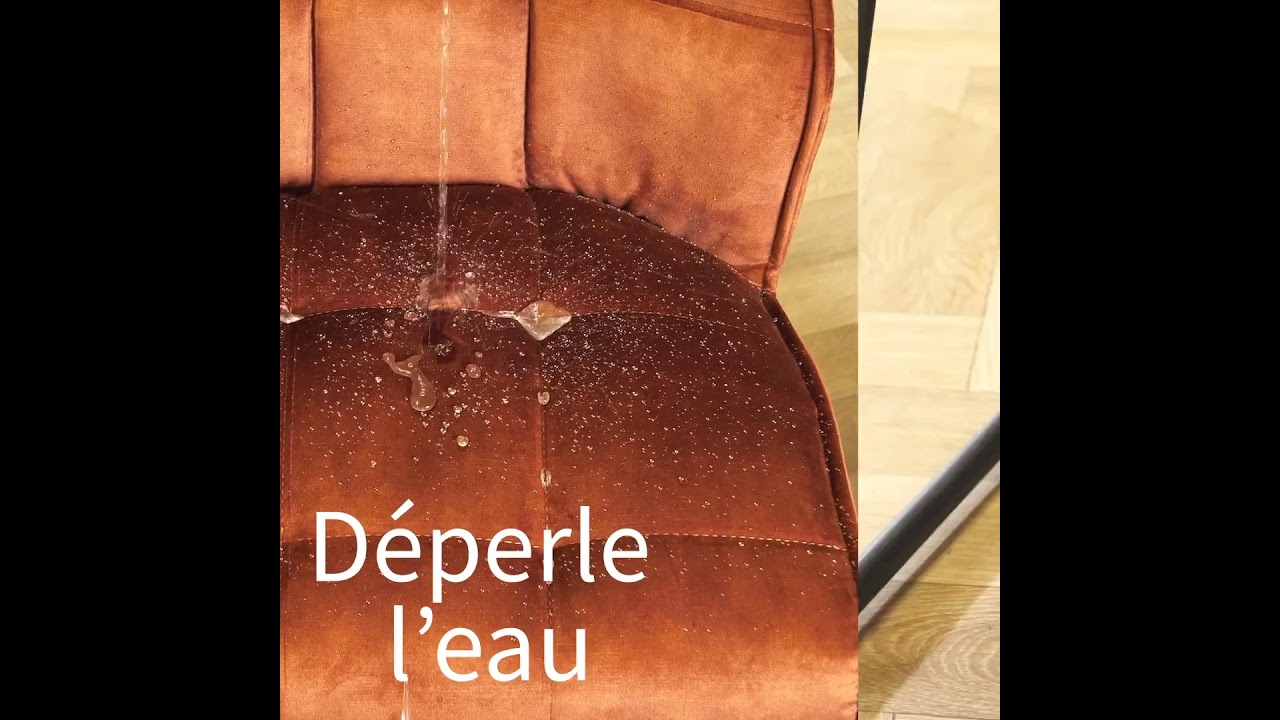 Banc de salle à manger en velours Janna taupe 220 cm