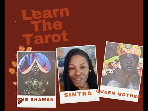 (3)THE SHAMAN &  (2)THE QUEEN MOTHER-- THE MAJOR ARCANA  DUST II ONYX TAROT DECK