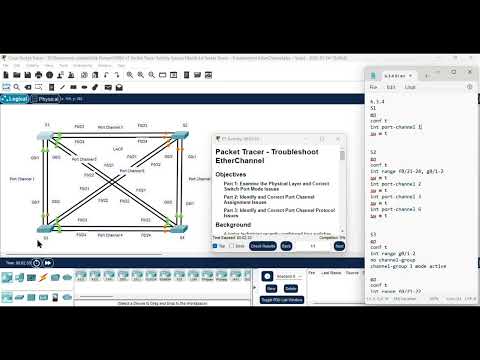 6.3.4 Packet Tracer - Troubleshoot EtherChannel