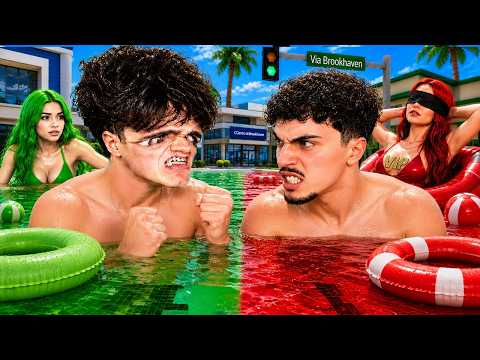 SFIDA: MAX RANDOM vs GIGINO CHI COSTRUISCE LA MIGLIORE PISCINA.. (Brookhaven)