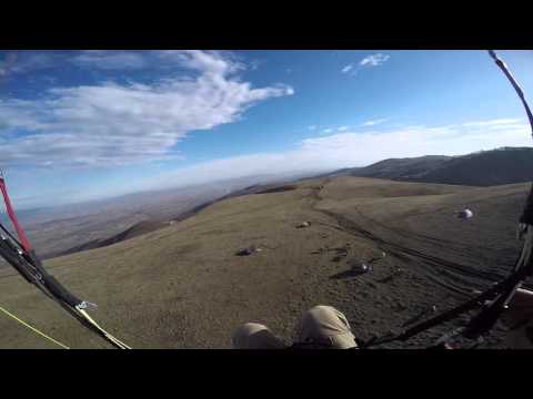 Paragliding top landing