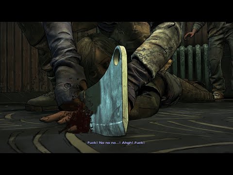 The Walking Dead Season 4 Episode 3 - Violet gets her finger cut off