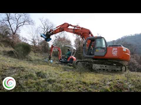 C4 Testata Trinciante per Miniescavatori - Mulcher Head for Mini Excavators