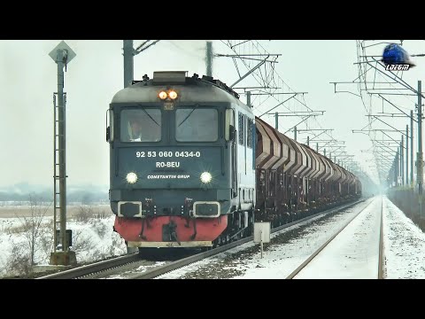 🚂❄ 060-DA 60-0434-0 & 46 de Vagoane/Wagons spre Ungaria/to Hungary in Macea - 14 January 2022