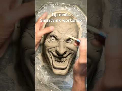 Jokes on you !!! Sculpting my version of the joker mask. #joker #mask  #latexmask #maskmaking