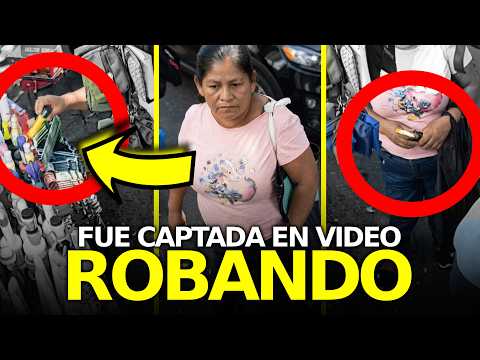 Sorprendente Momento En Que Una Mujer Es Grabada Robando