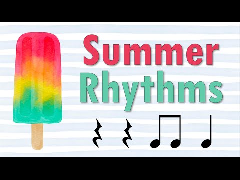 Summer Rhythms Play Along | Quarter Note/Rest & Eighth Notes