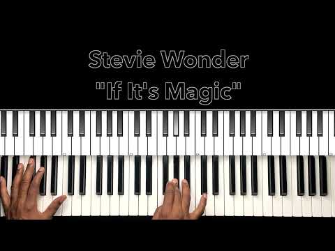 Stevie Wonder "If It's Magic" Piano Tutorial