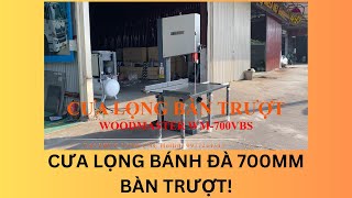 CƯA LỌNG BÀN TRƯỢT BÁNH ĐÀ 700MM WOODMASTER WM-700VBS.