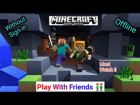 How To Play Minecraft Pocket Edition With Friends, Offline, Without Sign-in... #shorts , #mcpe, #lan