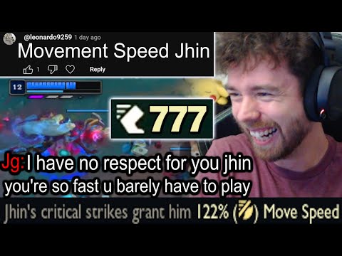 MOVEMENT SPEED JHIN ACTUALLY MADE THE ENEMY MAD... lol | Kayn Mid, Zoe Mid, Yasuo Mid