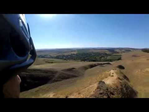 Tura cu bicla pe coasta dealului( Zapodeni - Tufestii de sus)