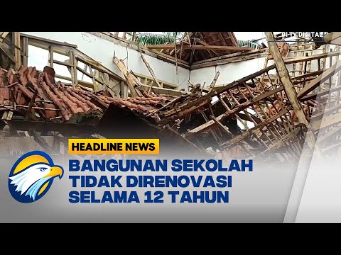 Kondisi Kayu Lapuk, Ruang Kelas di SDN 2 Putrapinggan Pangandaran Ambruk