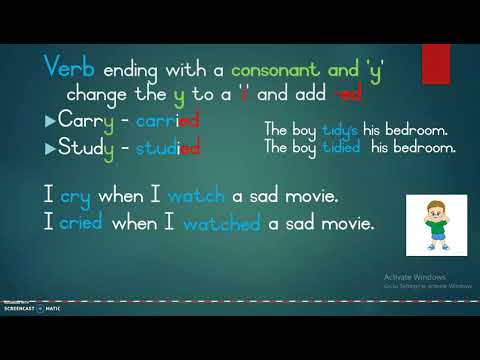Grade 3  - Grammar Simple Past Tense