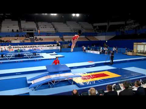 FENG Baoyi (CHN) W - 2019 Trampoline Worlds, Tokyo (JPN) - Qualification Double Mini R2