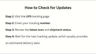 What Does UPS Mean by Delivery Date Will Be Provided As Soon As Possible - Tracking Explained