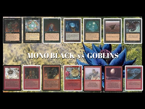 OLD SCHOOL MTG CHANNEL - MONO BLACK vs GOBLINS