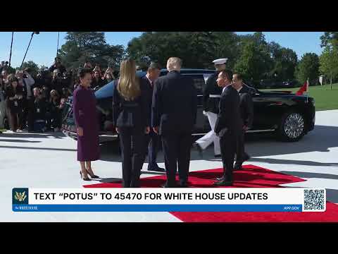 President Trump and the First Lady Greet the President of China and Madame Peng
