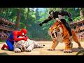 ️SPIDERMAN Wins The Toothed Tiger Championship Epic Battle Challenge