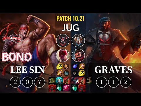 KT Bono Lee Sin vs Graves Jungle - KR Patch 10.21