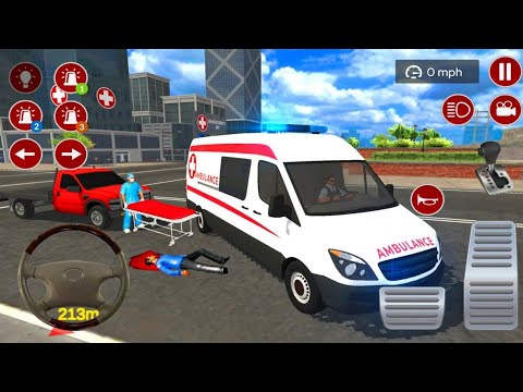 American Emergency Ambulance Simulator 2021 -Android Gameplay | Ambulance Simulator #ambulancegames