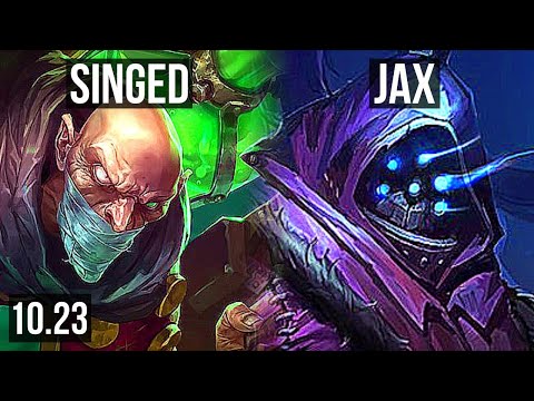 SINGED vs JAX (TOP) | 8/2/13, 1.4M mastery, 600+ games | BR Diamond | v10.23