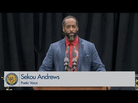 WGU 2019 Seattle Master's Commencement Address from Sekou Andrews