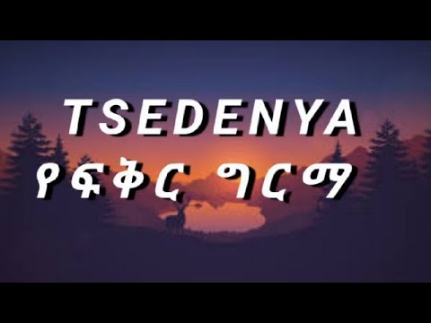 TSEDENYA ye fikir grima (ጸደነያ ገ/ማርቆስ የ ፍቅር ግርማ) music lyrics