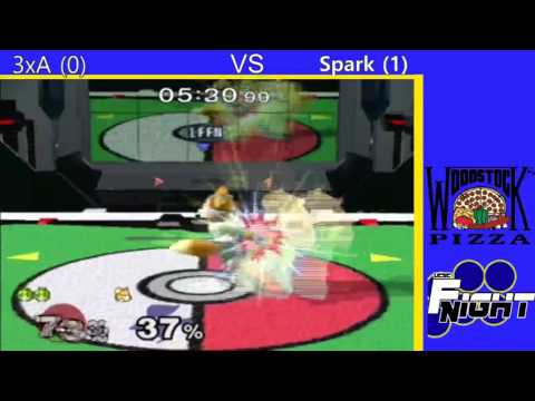 Melee: 3xA (Peach) vs Spark (Fox) - Fight Night #31