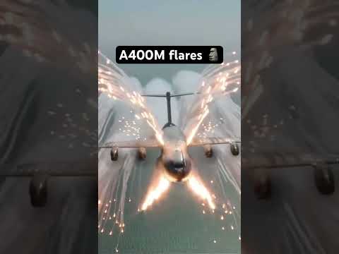 A400M flares🗿 #avgeek #aviation#a400m#AC-130