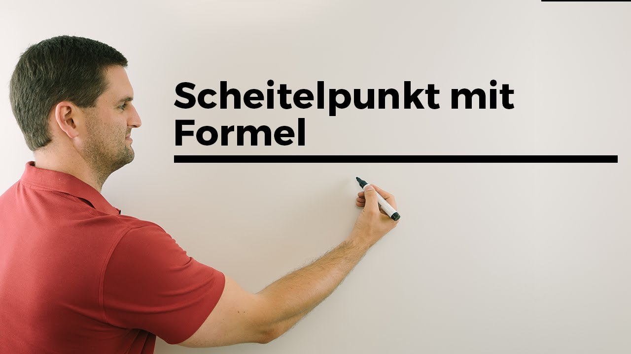Scheitelpunkt berechnen Erklärvideo Thumbnail
