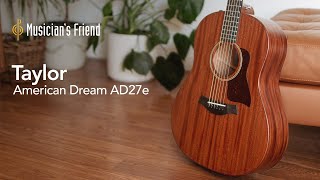 Video thumbnail for Taylor American Dream AD27e Acoustic Guitar - All Playing, No Talking by Musician's Friend