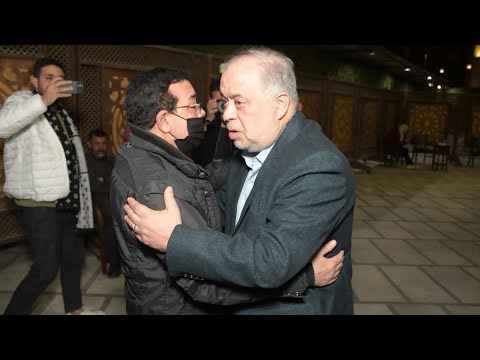 نقيب الممثلين وأحمد آدم ولقاء سويدان يقدمان واجب العزاء في وفاة الراحل جلال الشرقاوي