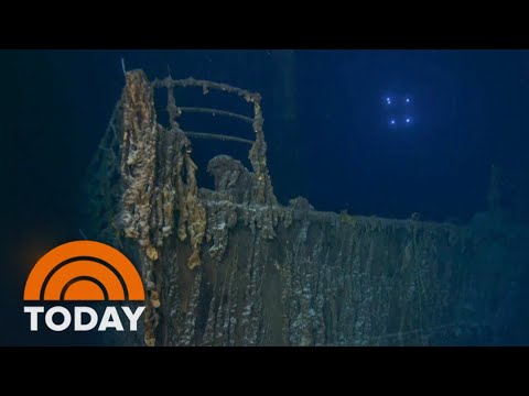 已沈沒112年的鐵達尼號「最新影像」顯示船上標誌性的欄杆已經斷裂 (New images of Titanic show the ship's iconic railing has broken off)